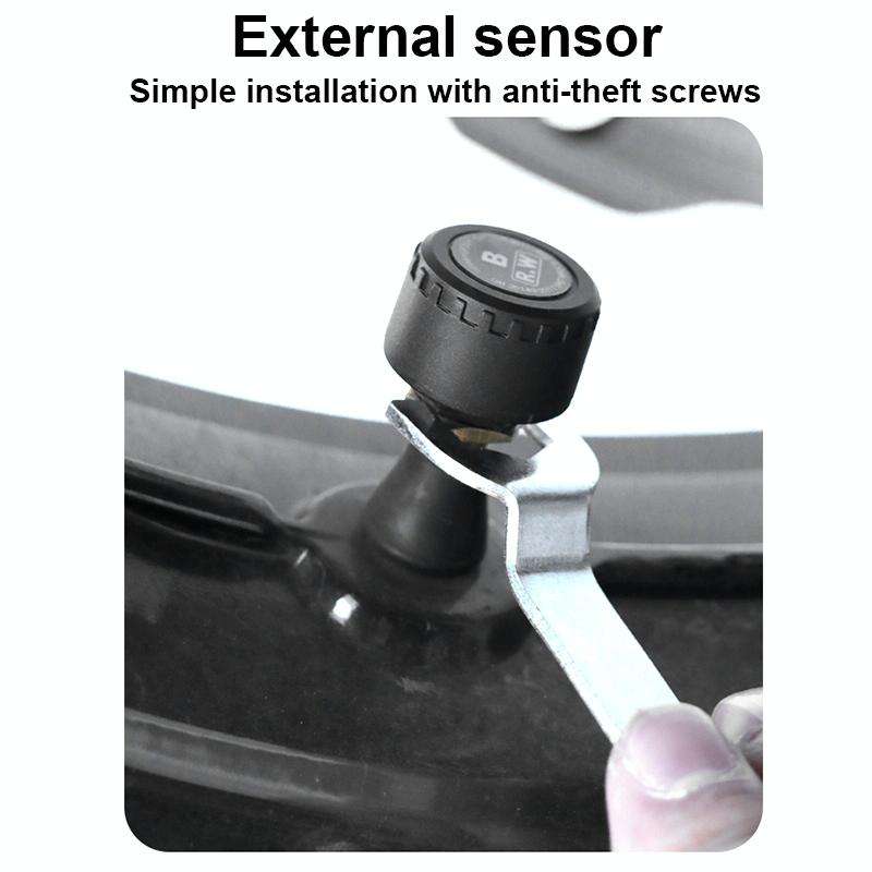 Rear Wheel Tire Pressure Temperature Monitoring Sensor(Black)