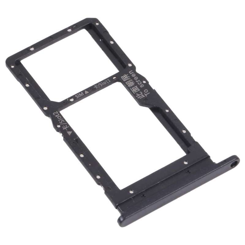 SIM Card Tray + SIM Card Tray / Micro SD Card Tray for Honor Play 20 (Black)