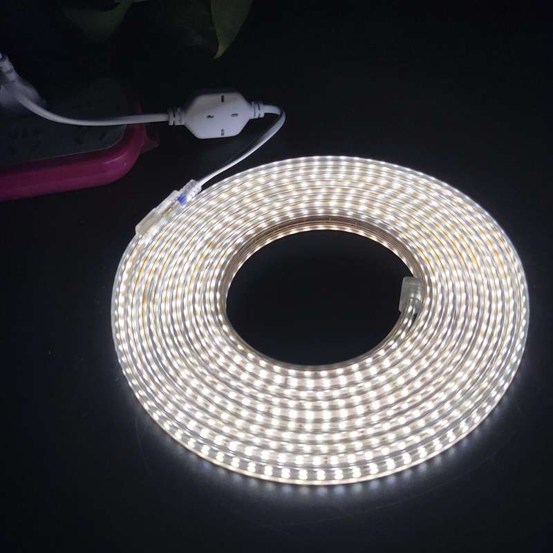 10m SMD 2835 1200 LEDs LED Strip Light, AC 220V-240V, EU Plug (White Light)