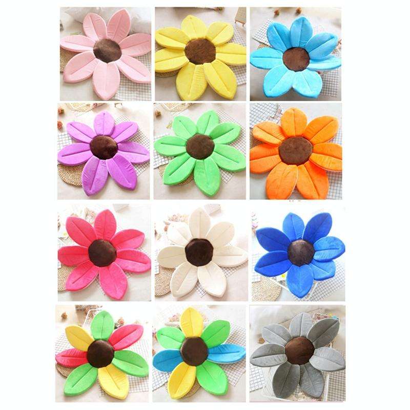Foldable Bathtub Blooming Sink Lotus Flower Bath Mat Pad for Newborn Baby, Size: 80cm x 80cm x 5c...
