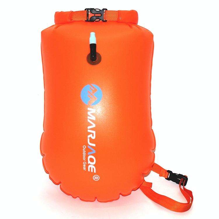 MARJAQE MR802 20L Swimming Inflatable Drift Bag Portable Outdoor Waterproof Storage Bag(Vibrant O...