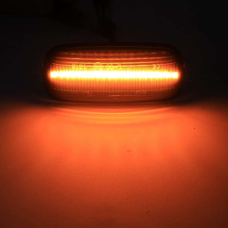 2 PCS DC12V / 3W Car LED Dynamic Blinker Side Lights Flowing Water Turn Signal Light for Audi, Ye...