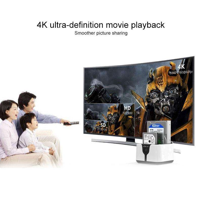 Blueendless 2.5 / 3.5 inch SATA USB 3.0 2 Bay Hard Drive Dock (EU Plug)