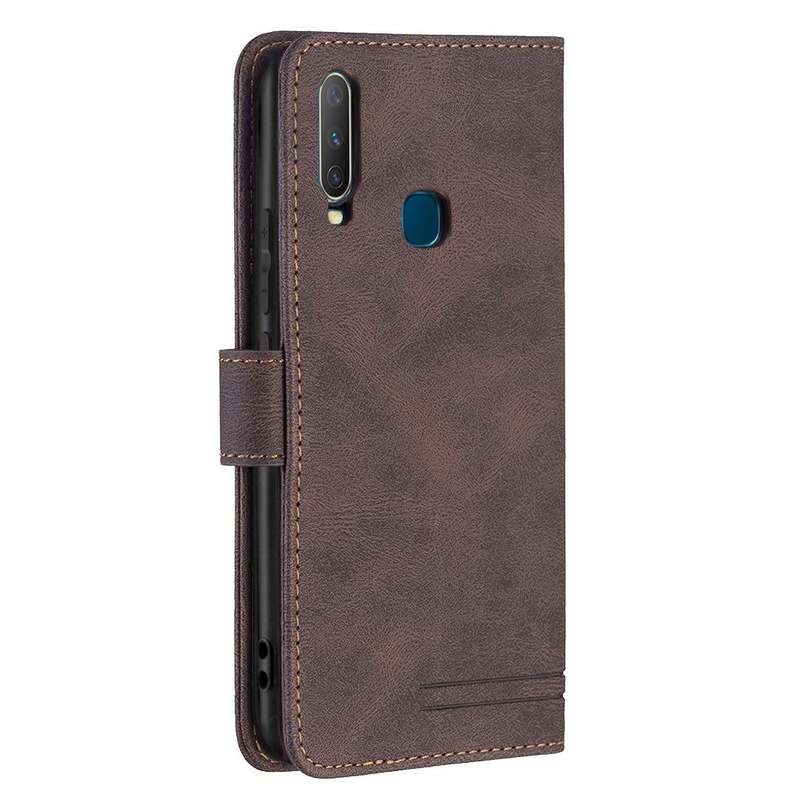 For vivo Y11 / Y15 / Y12 / Y17 Magnetic Clasp RFID Blocking Anti-Theft Leather Case with Holder &...
