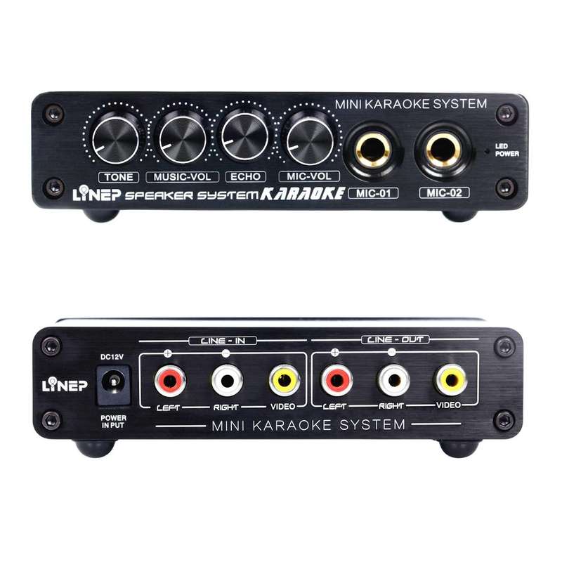 A933 Mini Karaoke Machine System Sound Mixer Amplifier for PC / TV / Mobile Phones, Support RCA i...