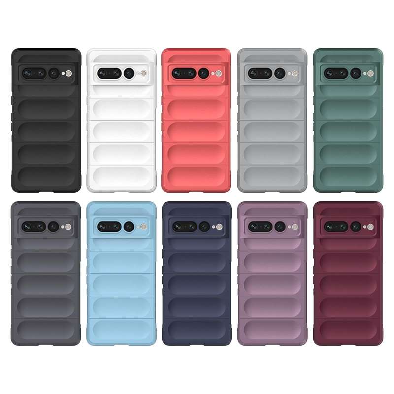 For Google Pixel 7 Pro Magic Shield TPU + Flannel Phone Case(Black)