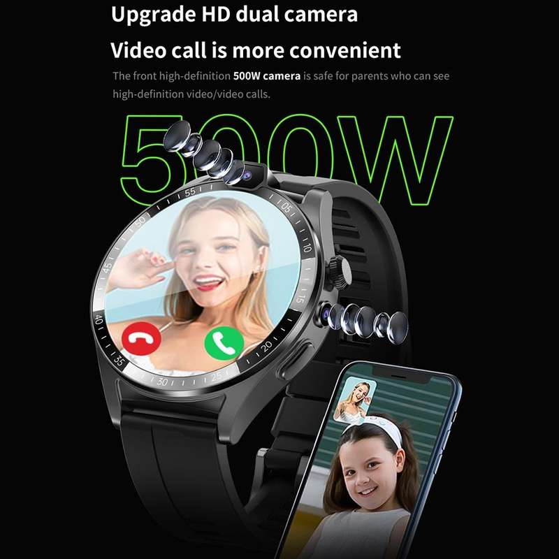 L01 1.43 inch IP67 Waterproof 4G Android 9.0 Smart Watch Support Face Recognition / GPS, Specific...