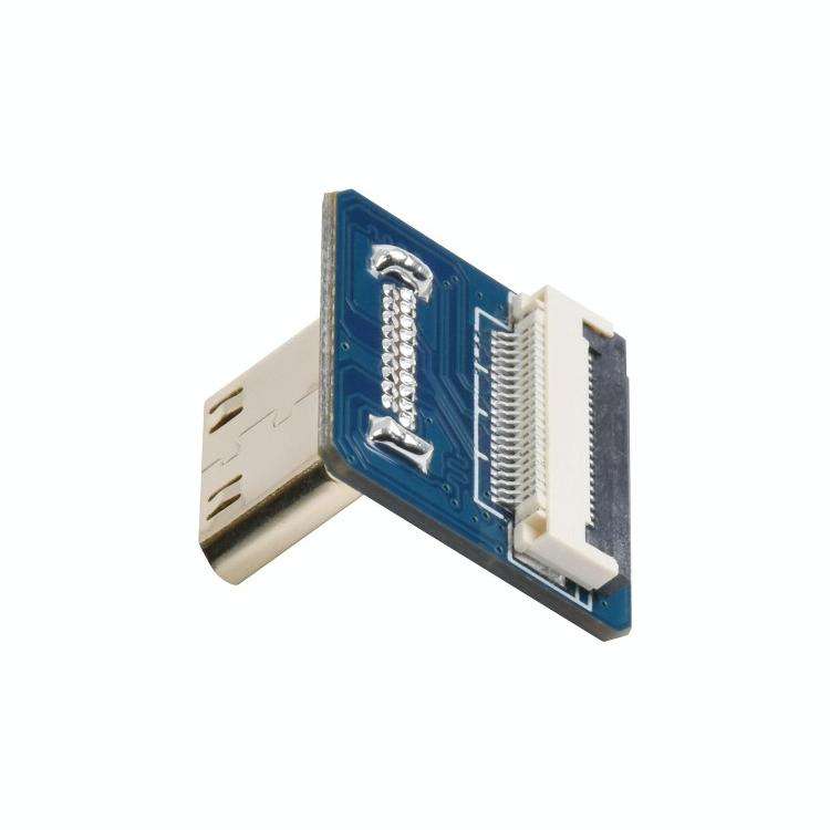 Waveshare Vertical Mini HDMI Plug Adapter Module For DIY HDMI Cable