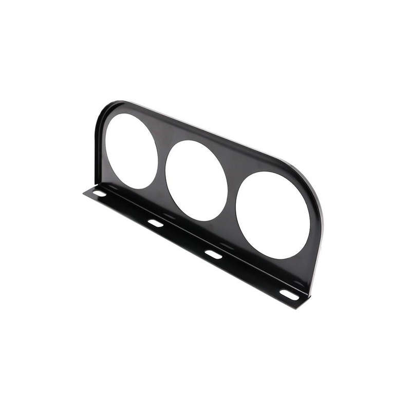 Car 52mm 3 Holes Iron Dash Gauge Meter Pod Mount Holder(Black)