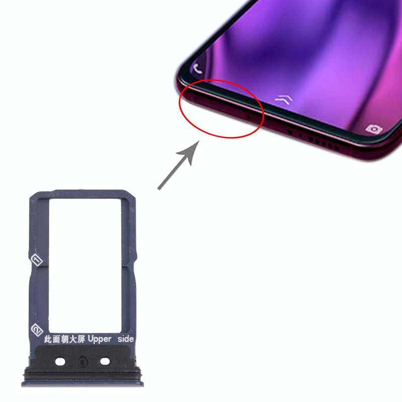 For Vivo NEX Dual Display SIM Card Tray + SIM Card Tray (Blue)