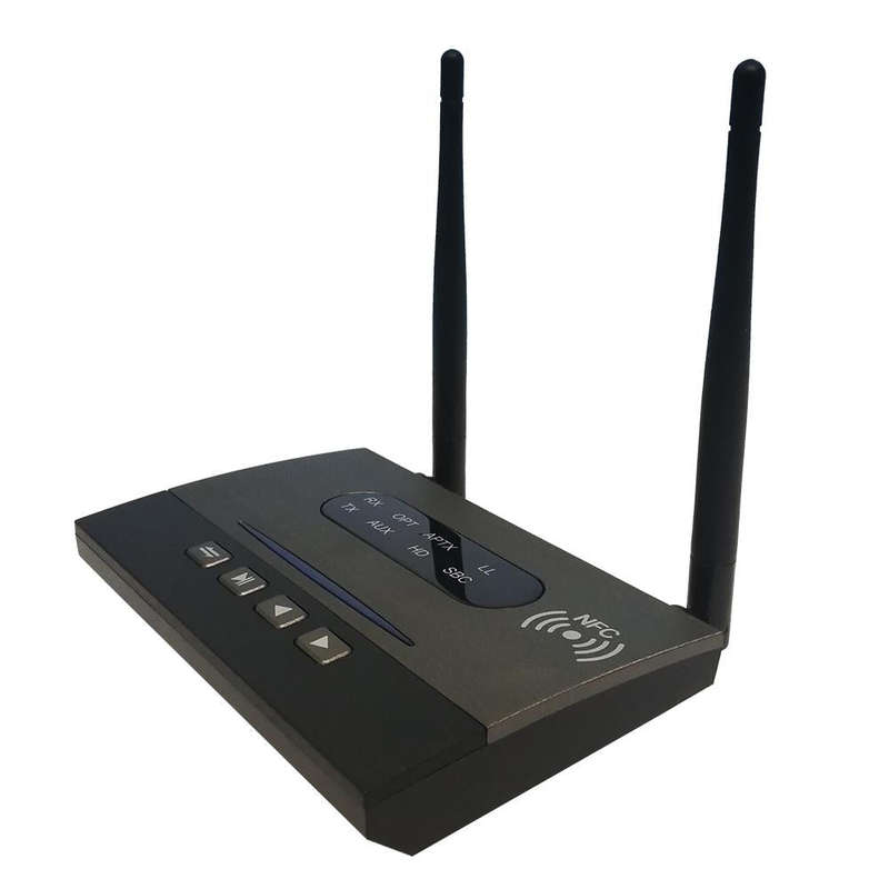 B22 Bluetooth 5.0 Transmitter Receiver APTx-HD LL Optical NFC Audio Adapter 3.5mm RCA AUX for TV ...