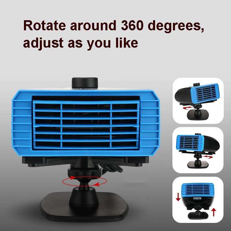 24V Multifunctional Heater For Car 360 Degree Rotating Car Heater, Style:Base Model