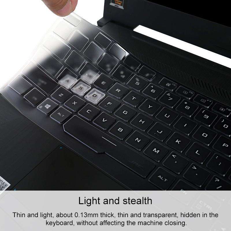 For Asus Plus FA706IU 17.3 inch Transparent and Dustproof TPU Laptop Keyboard Protective Film