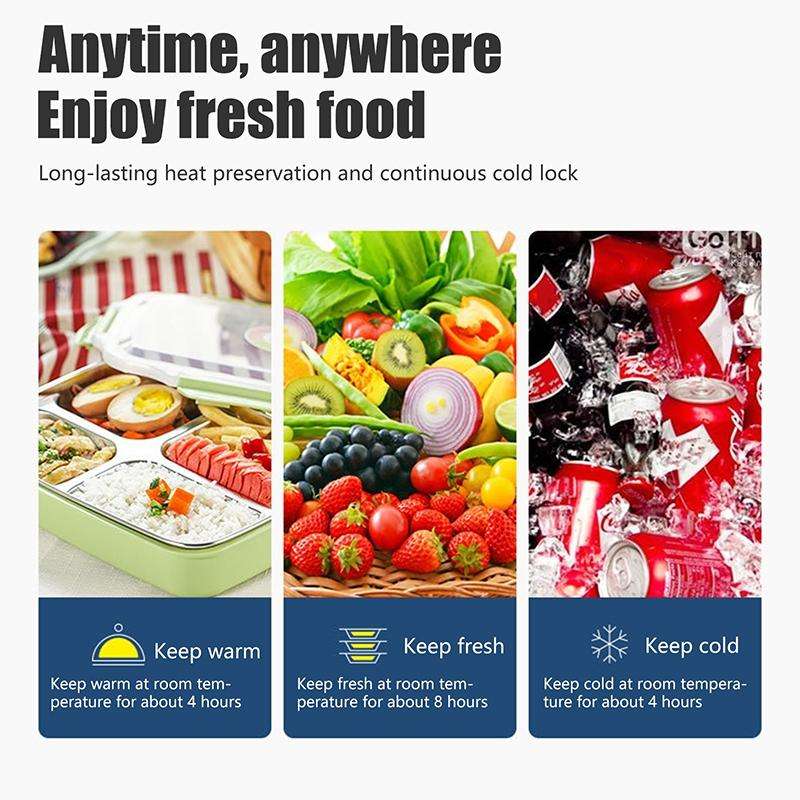 Thermal Lunch Box Bag Durable Waterproof Office Cooler Lunchbox with Strap L(Dark Red)