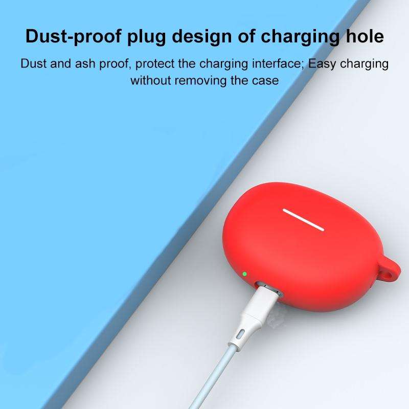 For Xiaomi Redmi Buds 4 Active Shockproof Silicone Earphone Protective Case with Hook(Black)