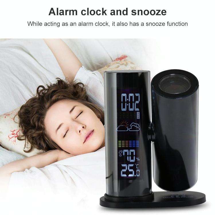 TS-E03 360 Degrees Rotate LED Projection Clock, EU Plug