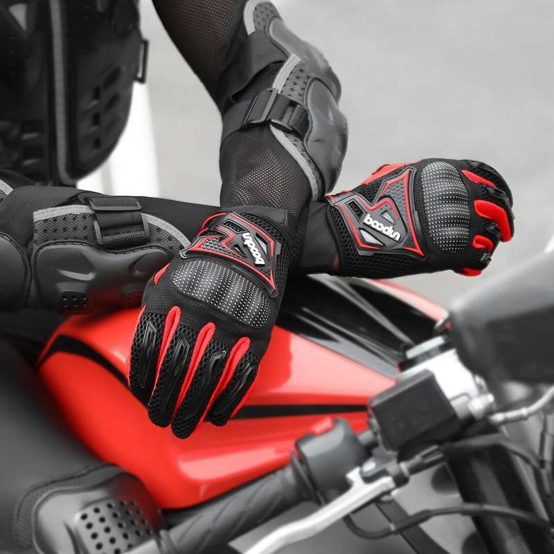 Boodun Motorcycle Electric Car Gloves Riding Off-Road Men And Women Racing Breathable Anti-Fall G...