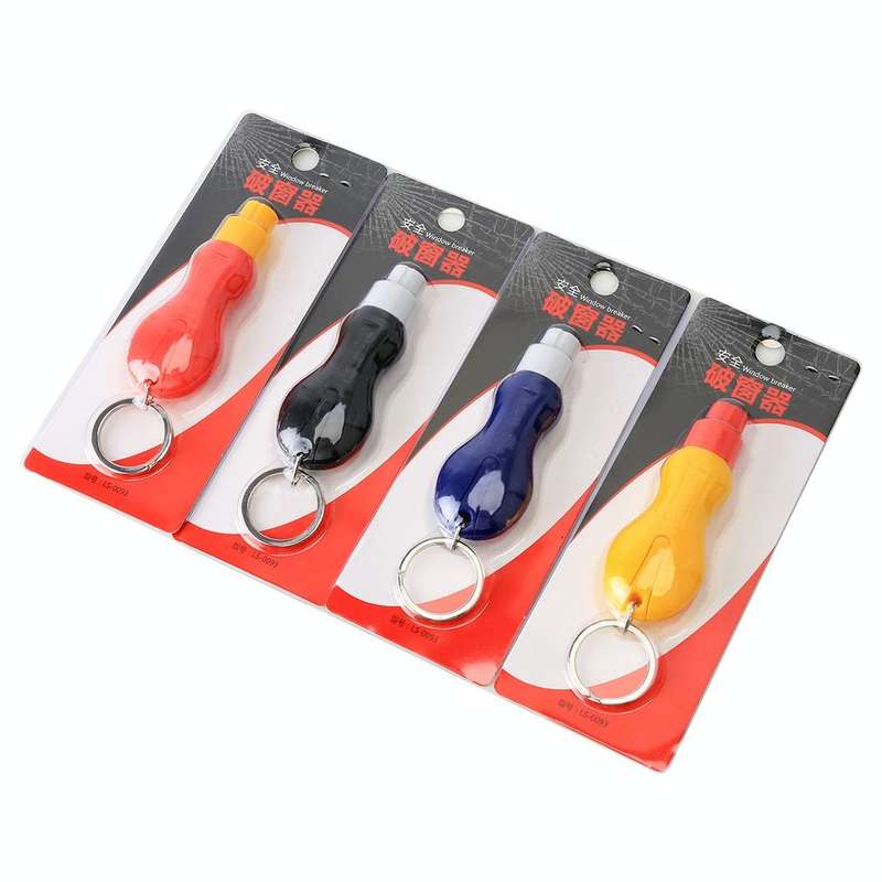 2 in 1 Mini Car Safety Rescue Hammer Life Saving Escape Emergency Hammer Seat Belt Cutter Window ...