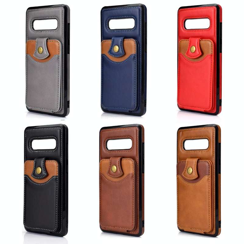 For Samsung Galaxy S10 Soft Skin Leather Wallet Bag Phone Case(Brown)