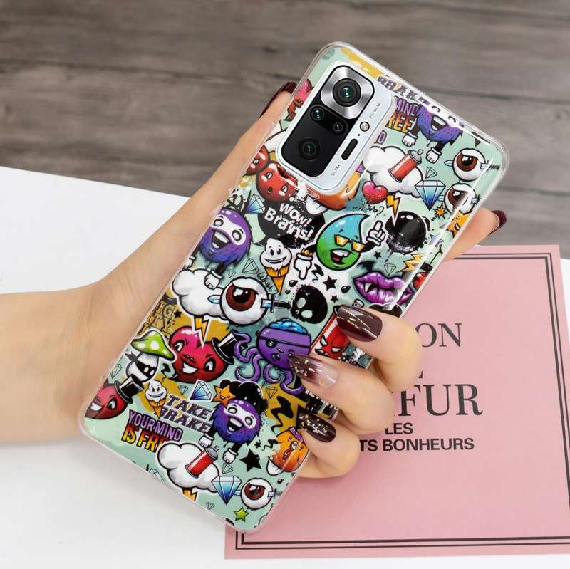 For Xiaomi Redmi Note 10 Pro Luminous TPU Protective Case(Graffiti)