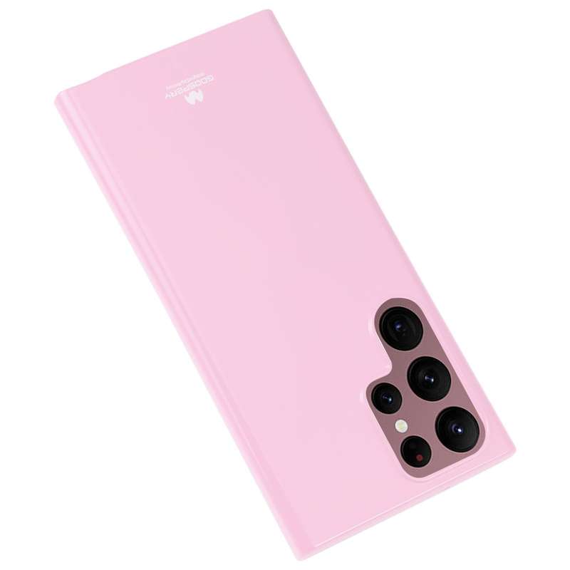 For Samsung Galaxy S23 Ultra 5G GOOSPERY PEARL JELLY Shockproof TPU Phone Case(Pink)