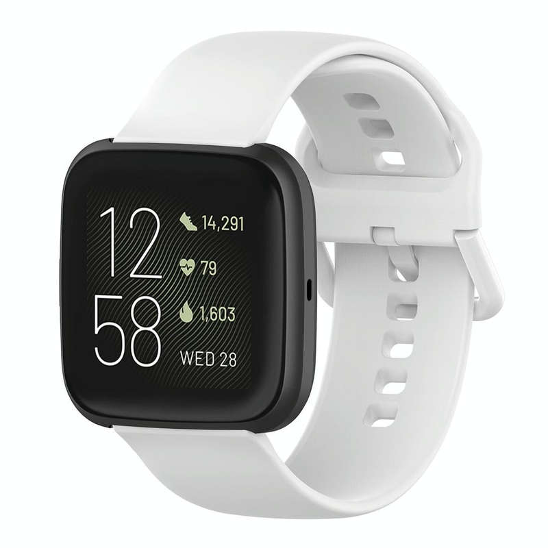 23mm Color Buckle Silicone Wrist Strap Watch Band for Fitbit Versa 2 / Versa / Versa Lite / Blaze...