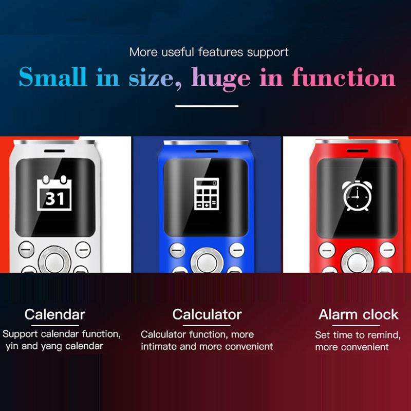 Satrend K8 Mini Mobile Phone, 1.0 inch, Hands Free Bluetooth Dialer Headphone, MP3 Music, Dual SI...