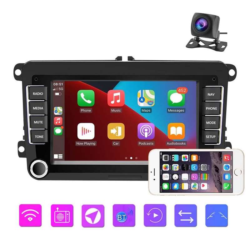 A2742 For Volkswagen 7-inch 1+16G Android Car Navigation Central Control Large Screen Player With...
