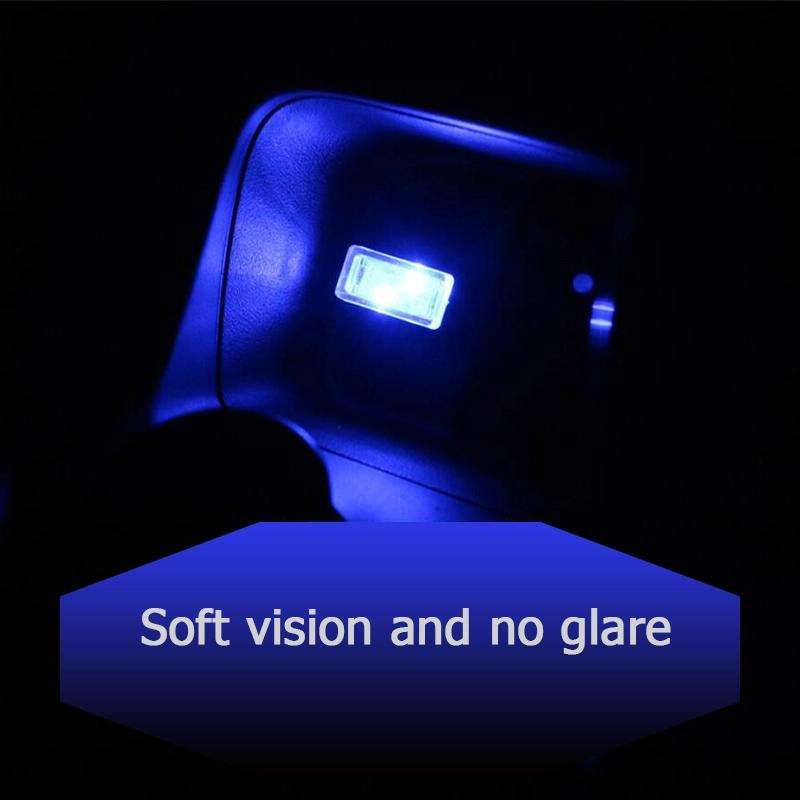 Universal PC Car USB LED Atmosphere Lights Emergency Lighting Decorative Lamp(Pink Light)