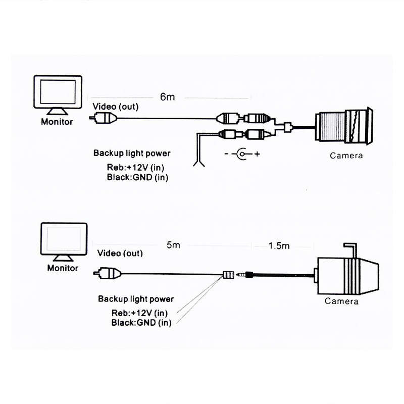 656x492 Effective Pixel HD Waterproof 4 LED Night Vision Wide Angle Car Rear View Backup Reverse ...
