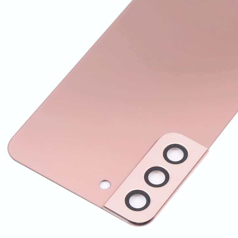 For Samsung Galaxy S22+ 5G SM-S906B Battery Back Cover with Camera Lens Cover (Pink)
