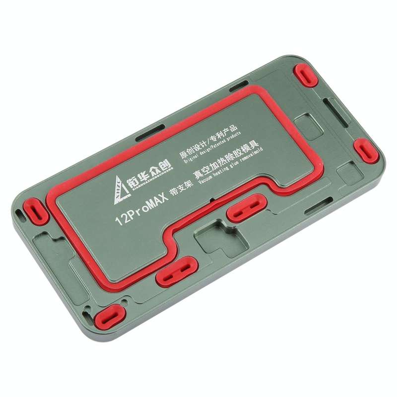 For iPhone 12 Pro Max LCD Screen Frame Vacuum Heating Glue Removal Mold with Holder