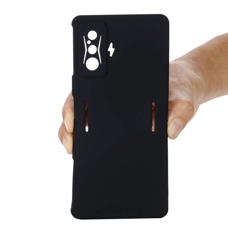 For Xiaomi Poco F4 GT / Redmi K50 Gaming Pure Color Liquid Silicone Shockproof Full Coverage Phon...