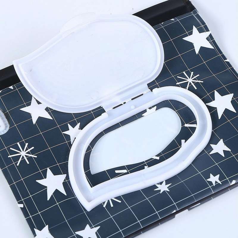 3 PCS Baby EVA Wet Wipes Bag Flip Removable Paper Towel Cosmetic Cotton Bag(Flowers)
