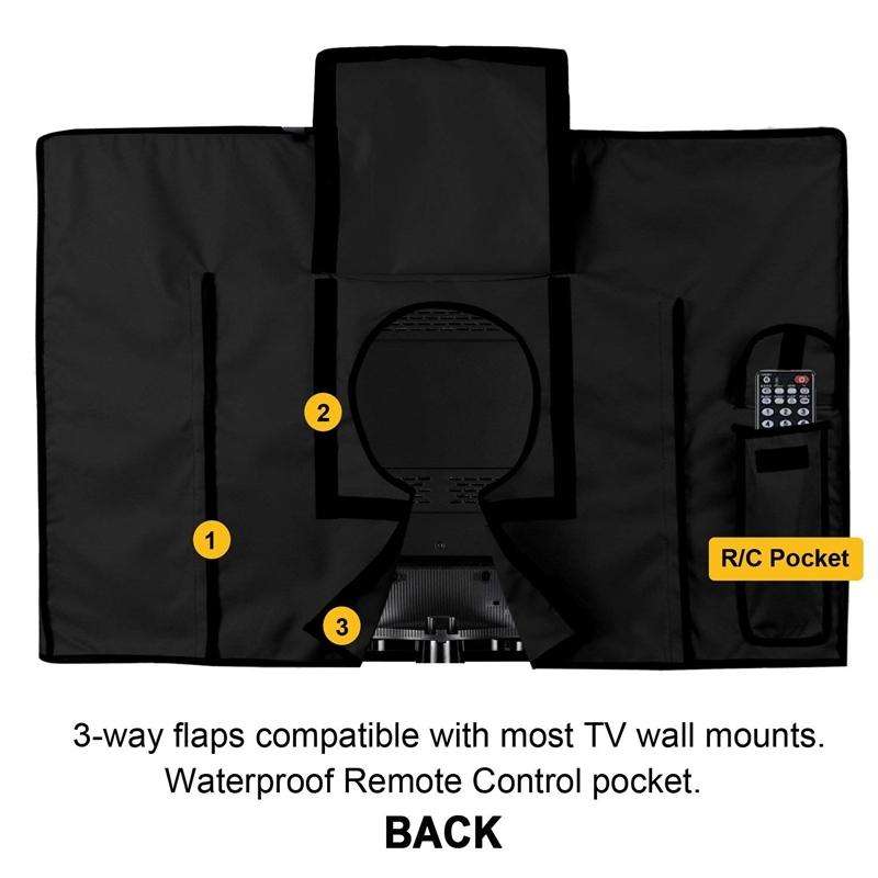 Outdoor TV Waterproof and Dustproof Universal Protector Cover, Size:36-38 inch