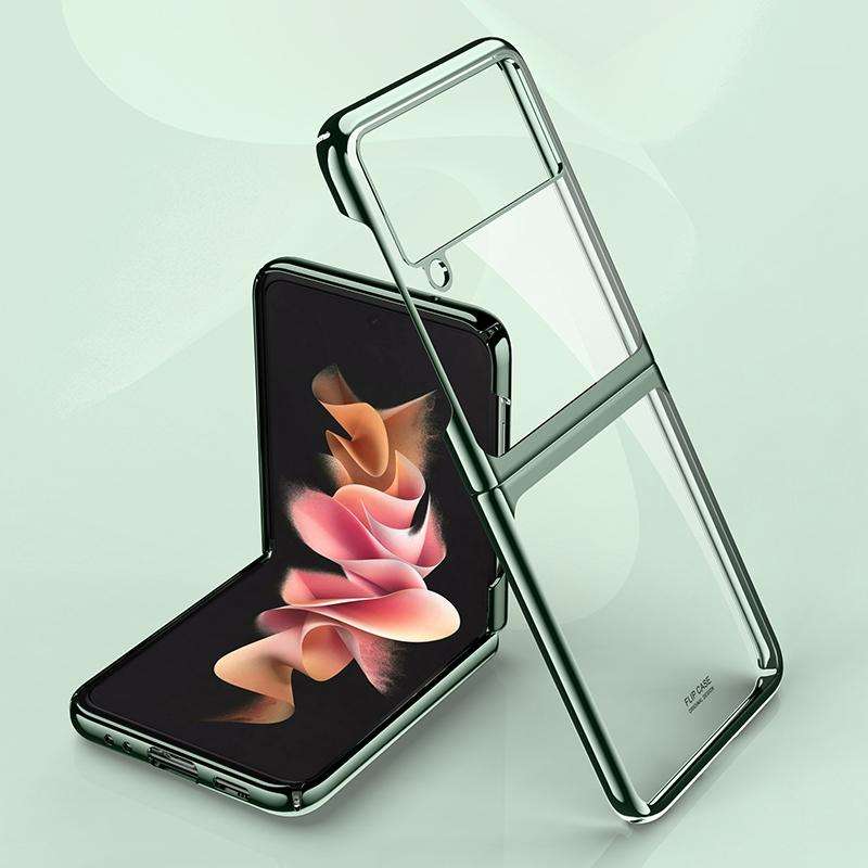 For Samsung Galaxy Z Flip3 5G Symphony Plating PC Shockproof Protective Case(Green)
