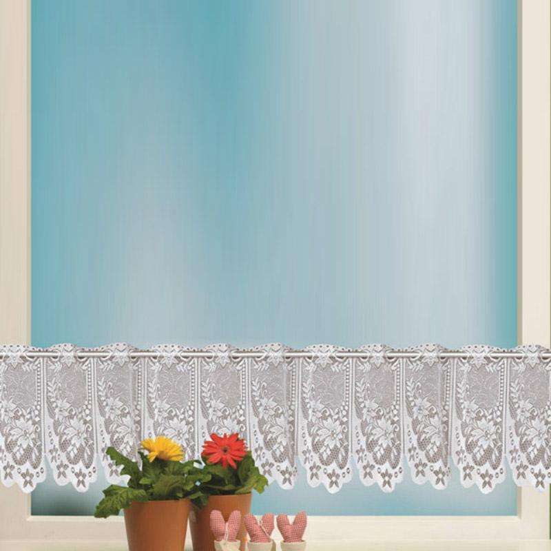 White Translucent Coffee Curtain Tulle Lace Sheer Warp Knitted Jacquard Curtains Bedroom Curtains...