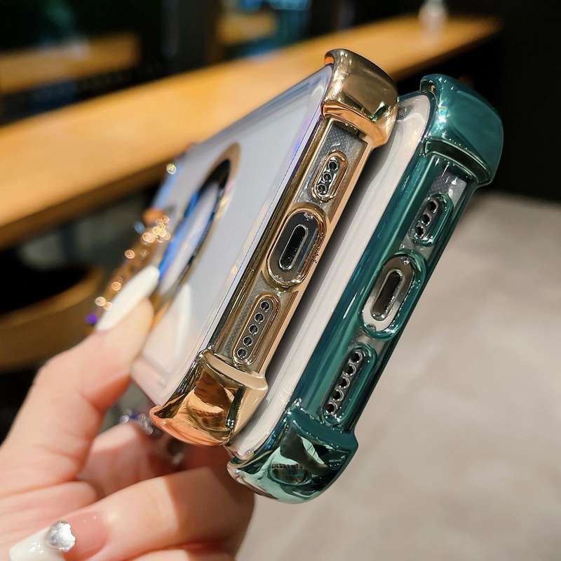 For iPhone 11 6D Electroplating Armor Magsafe Phone Case(Purple)