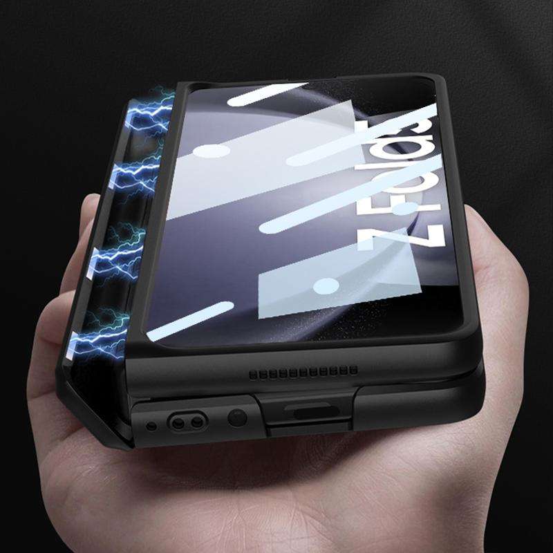 For Samsung Galaxy Z Fold5 GKK Integrated Magnetic Full Coverage Folding Phone Case(Black)