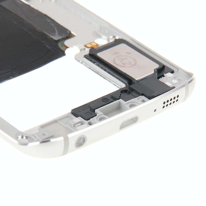 For Galaxy S6 Edge / G925 Back Plate Housing Camera Lens Panel with Side Keys and Speaker Ringer ...