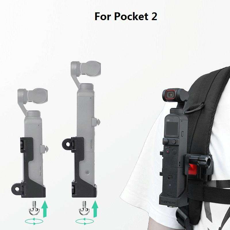 Sunnylife OP2-Q9425 Foldable Dual Hook Adapter Base Mount Connecting Backpack Clamp Bicycle Clip ...