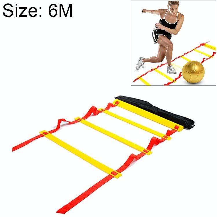 6 Meters 12 Knots Thick Section Pace Training Tough Durable Soft Ladder Football Training Wear Re...