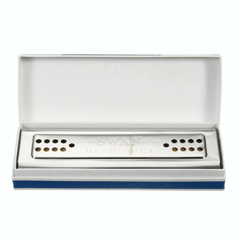 Swan SW24-12A 24-holes Double-sided Harmonica Beginner Polyphony Box Adult Children Beginners Per...