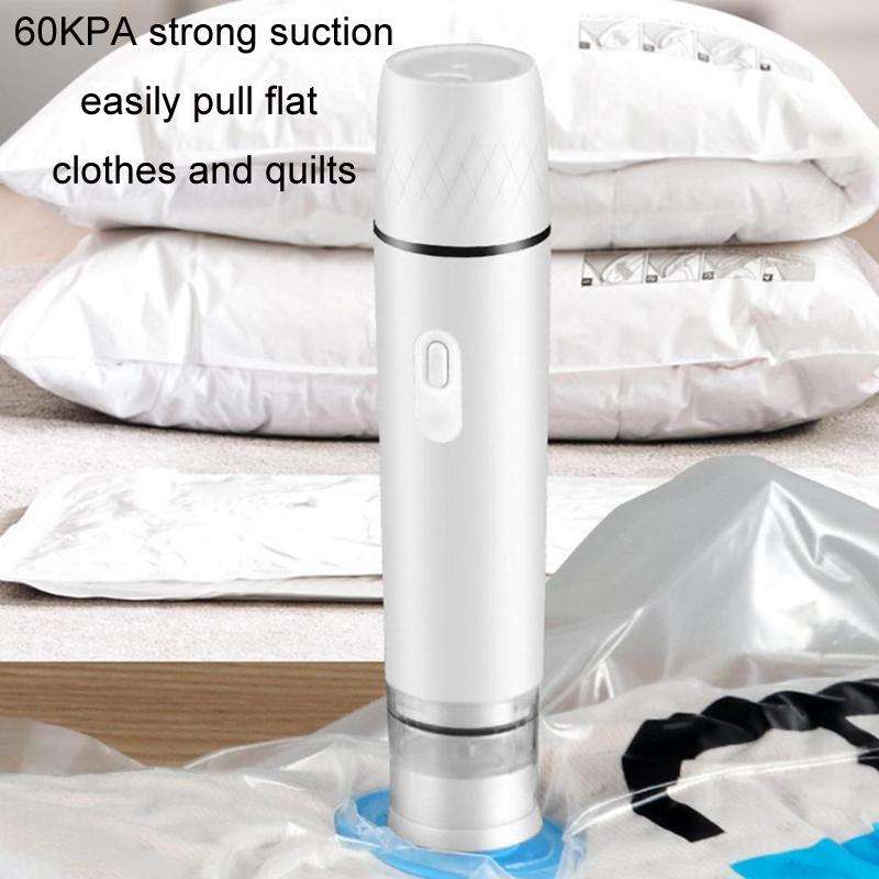 Handheld Vacuum Machine Rechargeable Food Preservation Compression Storage Machine(Black)