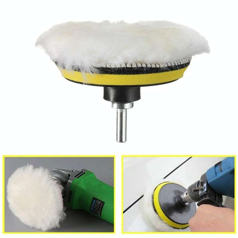 7 in 1 Buffing Pad Set Thread Auto Car Polishing Pad Kit for Car Polisher, Size:4 inch