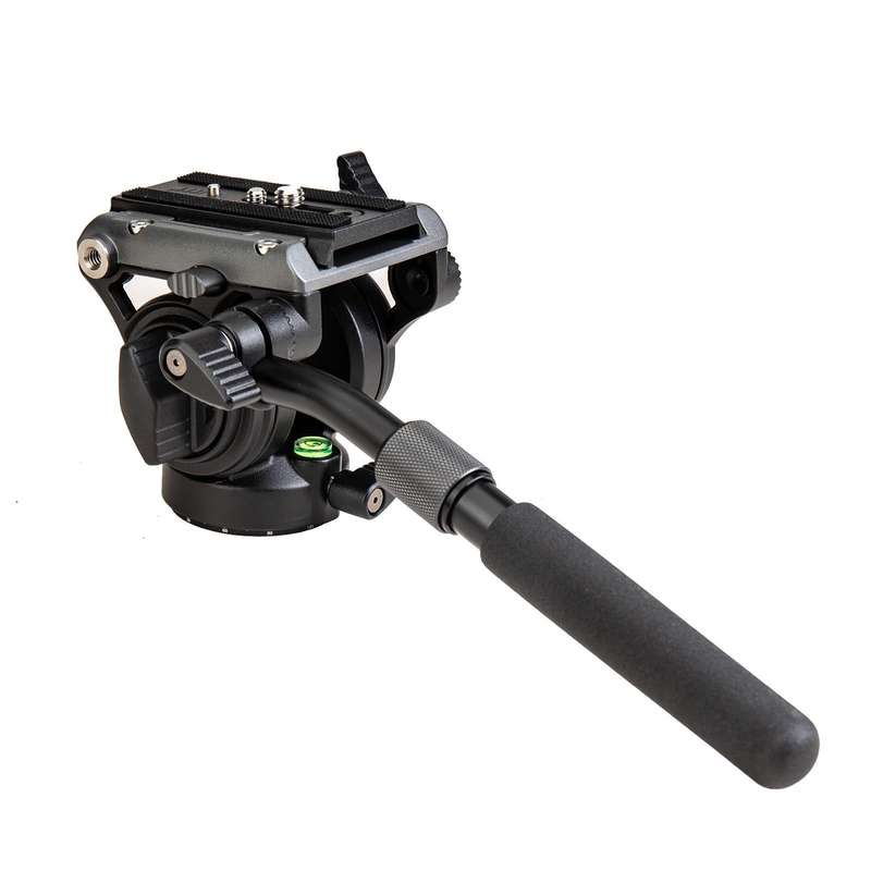 Fotopro MH-6S Aluminum Alloy Heavy Duty Video Camera Tripod Action Fluid Drag Head with Sliding P...