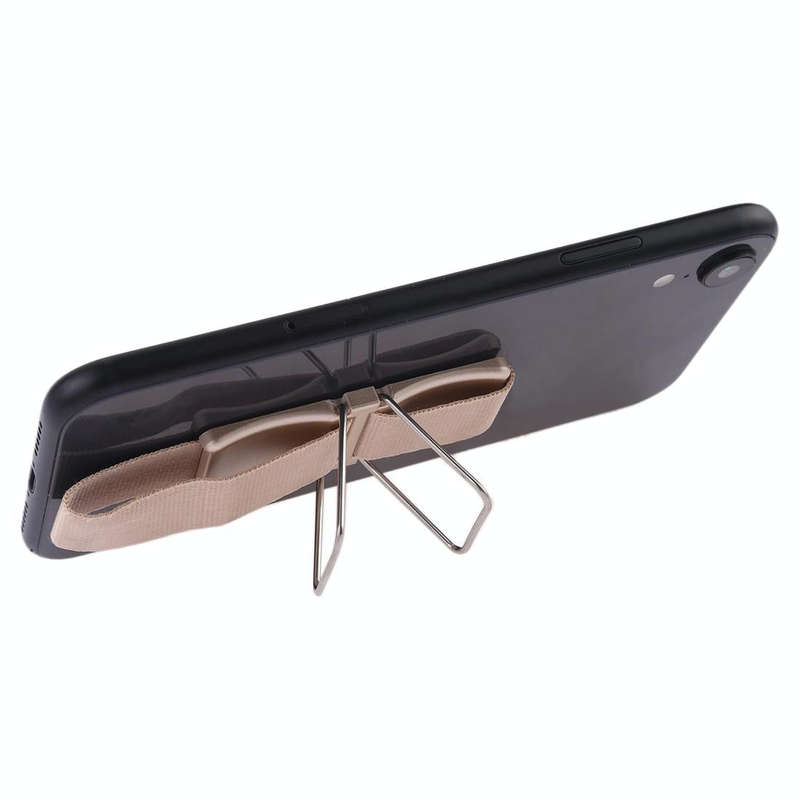 CPS-011 Universal Phone Grip Loop & Stand Holder (Apricot)