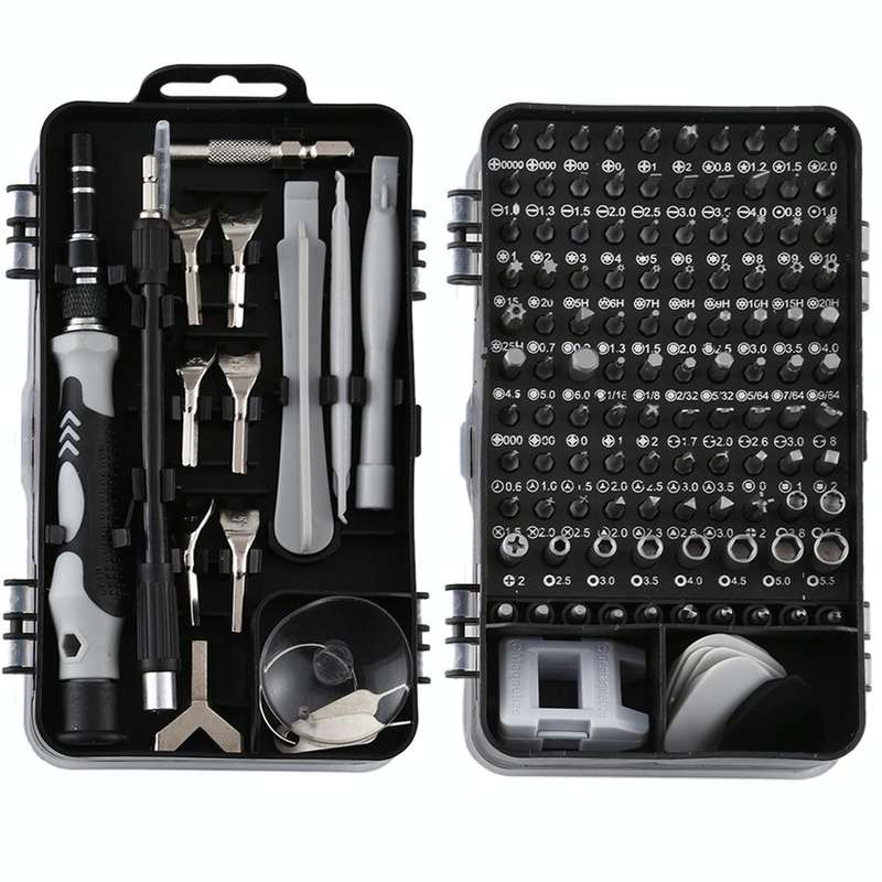 135 in 1 DIY Mobile Phone Disassembly Tool Clock Repair Multi-function Tool Screwdriver Set(Black...