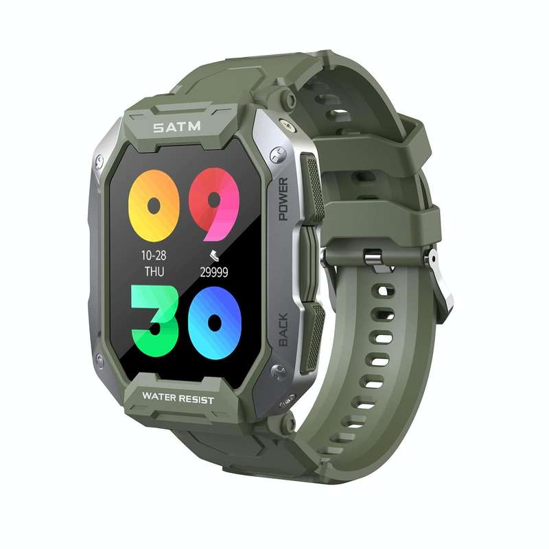 C20 1.71 inch TFT HD Screen Smart Watch, Support Heart Rate Monitoring/Blood Oxygen Monitoring(Gr...