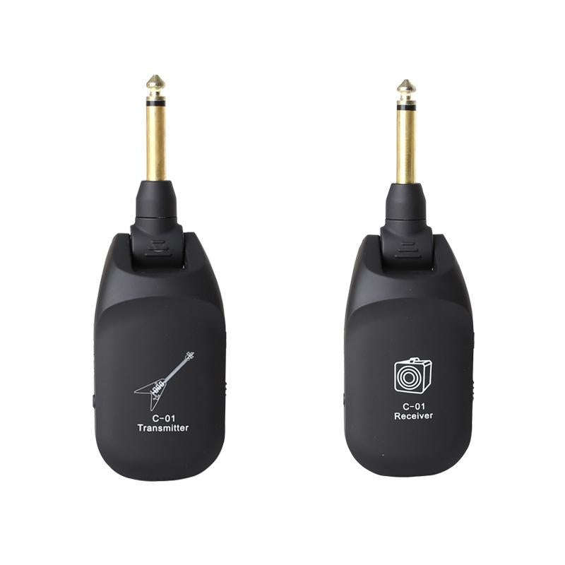 C01 Electric Guitar Wireless Audio Transmitter Receiver(Black)